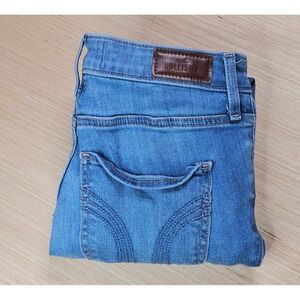 Hollister Womens Mid Rise Super‎ Skinny Jeans Distressed 3L 26x31 Measures 30"